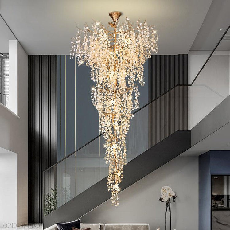 Francesca Petal Detail Grand Chandelier-Momo Lighting