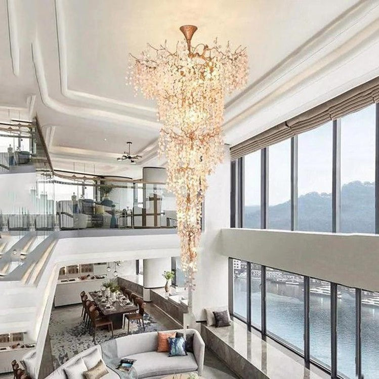 Francesca Petal Detail Grand Chandelier-Momo Lighting