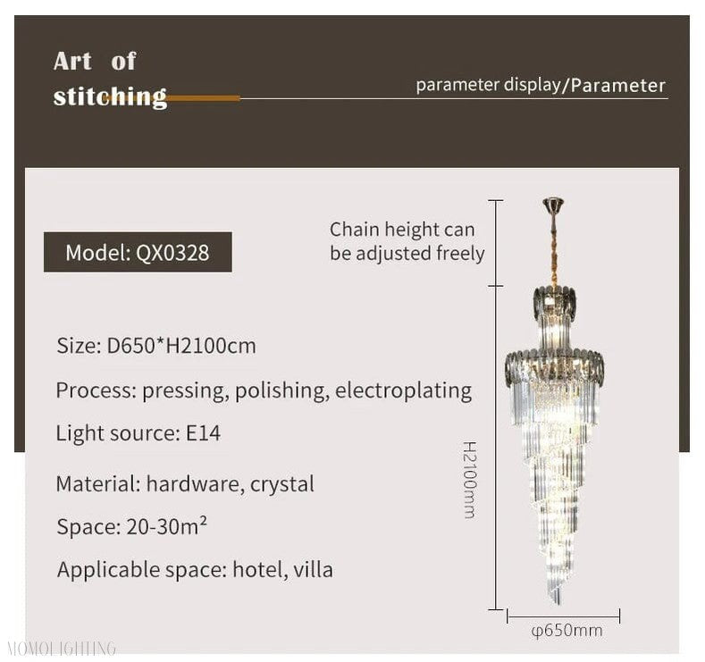 French Empire Foyer & Staircase Chandelier-Momo Lighting