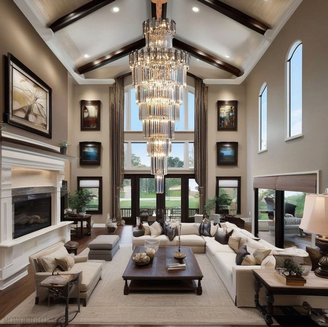 French Empire Foyer & Staircase Chandelier-Momo Lighting