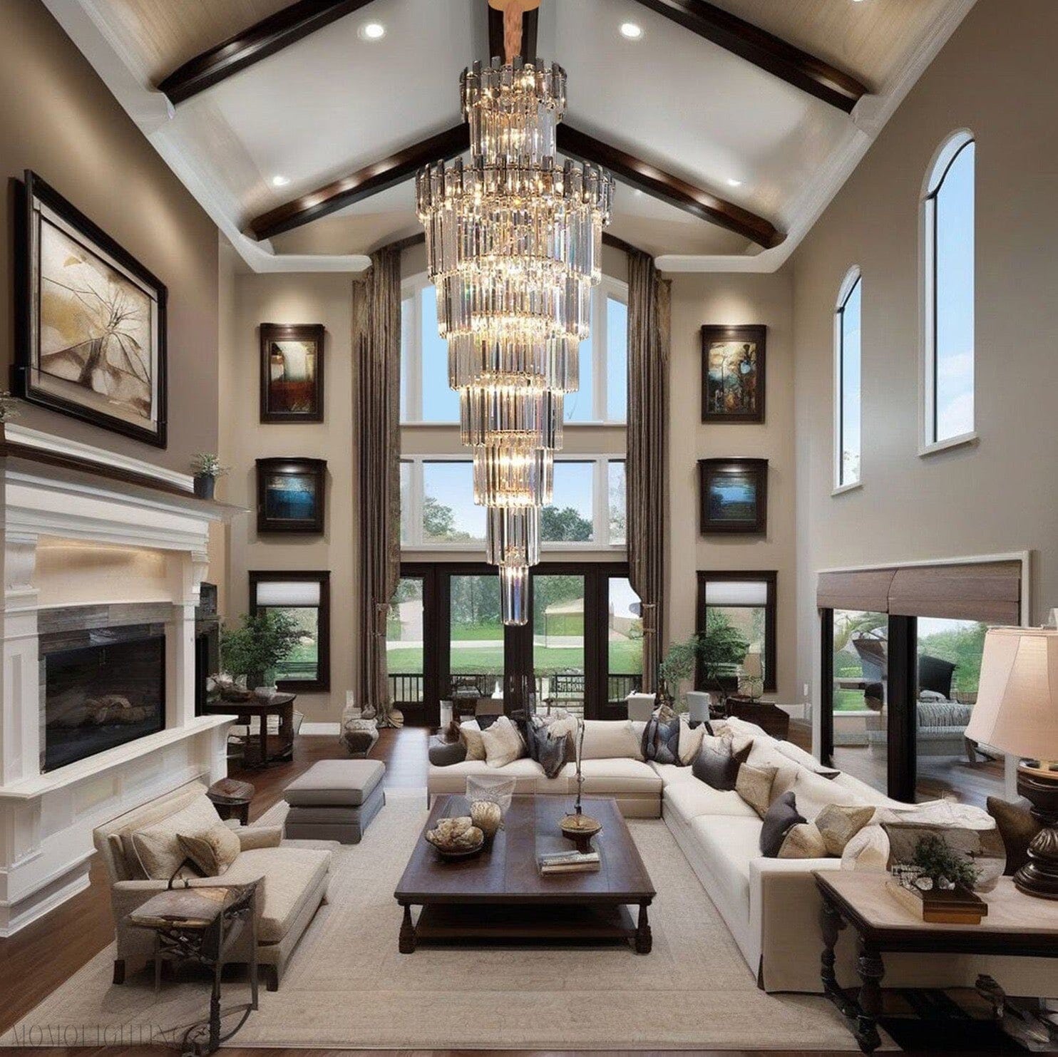 French Empire Foyer & Staircase Chandelier-Momo Lighting