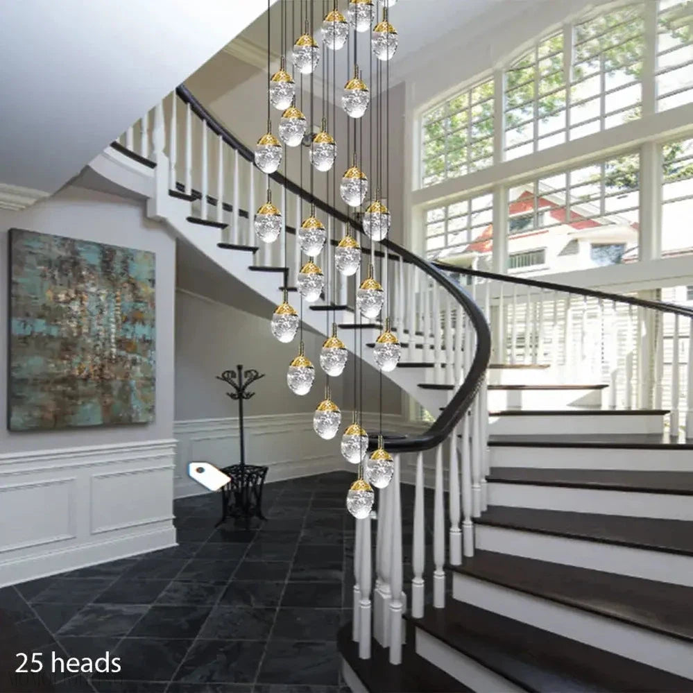 Geneva Foyer & Staircase Chandelier 19" 23" D-Momo Lighting