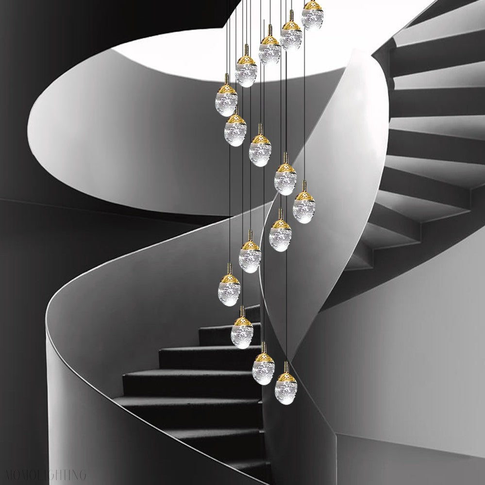 Geneva Foyer & Staircase Chandelier 19" 23" D-Momo Lighting