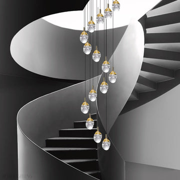 Geneva Foyer & Staircase Chandelier 19" 23" D-Momo Lighting