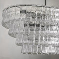 Ghiaccio Glass Oval Chandelier 54