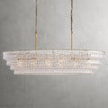 Ghiaccio Glass Oval Chandelier 54