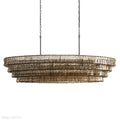 Ghiaccio Glass Oval Chandelier 54