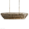 Ghiaccio Glass Oval Chandelier 54