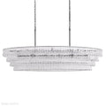 Ghiaccio Glass Oval Chandelier 54