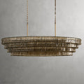 Ghiaccio Glass Oval Chandelier 54