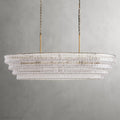 Ghiaccio Glass Oval Chandelier 54