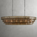 Ghiaccio Glass Oval Chandelier 54