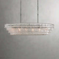 Ghiaccio Oval Art Glass Chandelier For Kitchen Dining Room 54
