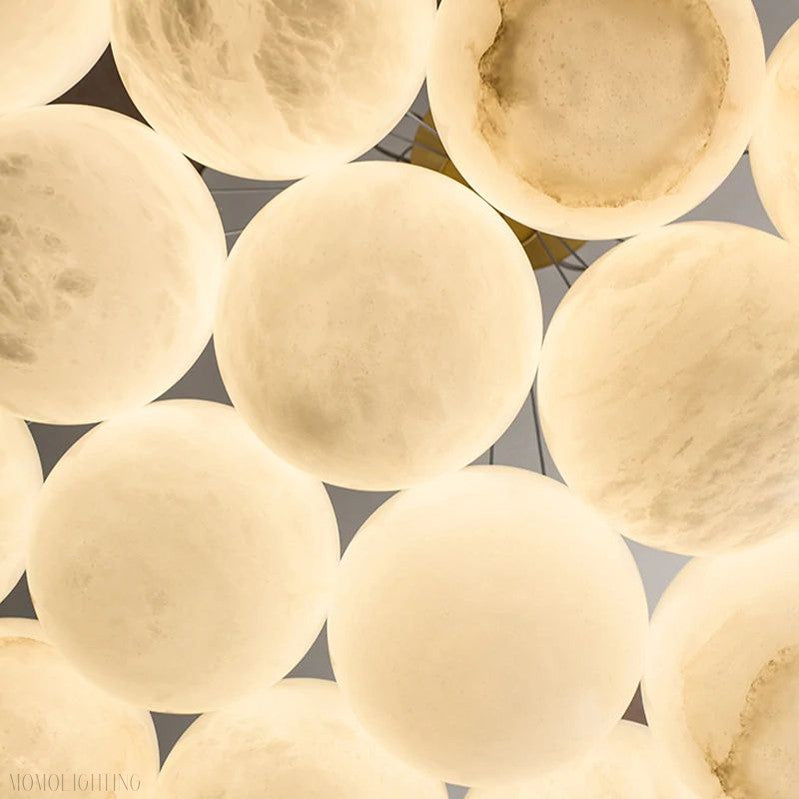 Givarna Alabaster Multi-lights Chandelier-Momo Lighting