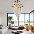Gladys Aluminum Chain Tassel Stream Chandelier-Momo Lighting