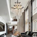 Gladys Aluminum Chain Tassel Stream Chandelier-Momo Lighting