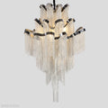 Gladys Aluminum Chain Tassel Stream Chandelier-Momo Lighting