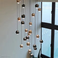 Glass Foyer & Staircase Chandelier-Momo Lighting