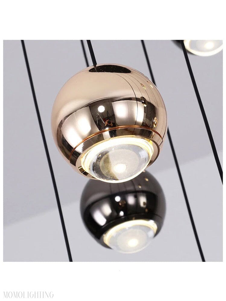 Glass Foyer & Staircase Chandelier-Momo Lighting