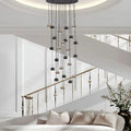 Glass Foyer & Staircase Chandelier-Momo Lighting
