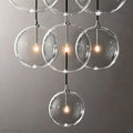 Glass Globe Modern Cluster Chandelier 24