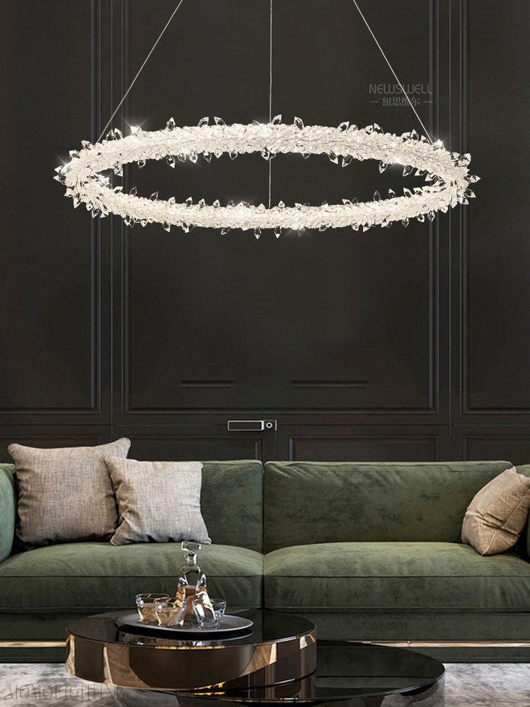 Glori Modern Crystal Chandelier-Momo Lighting
