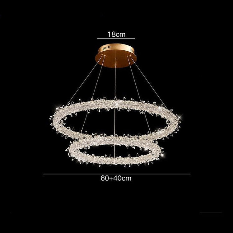 Glori Modern Crystal Chandelier-Momo Lighting