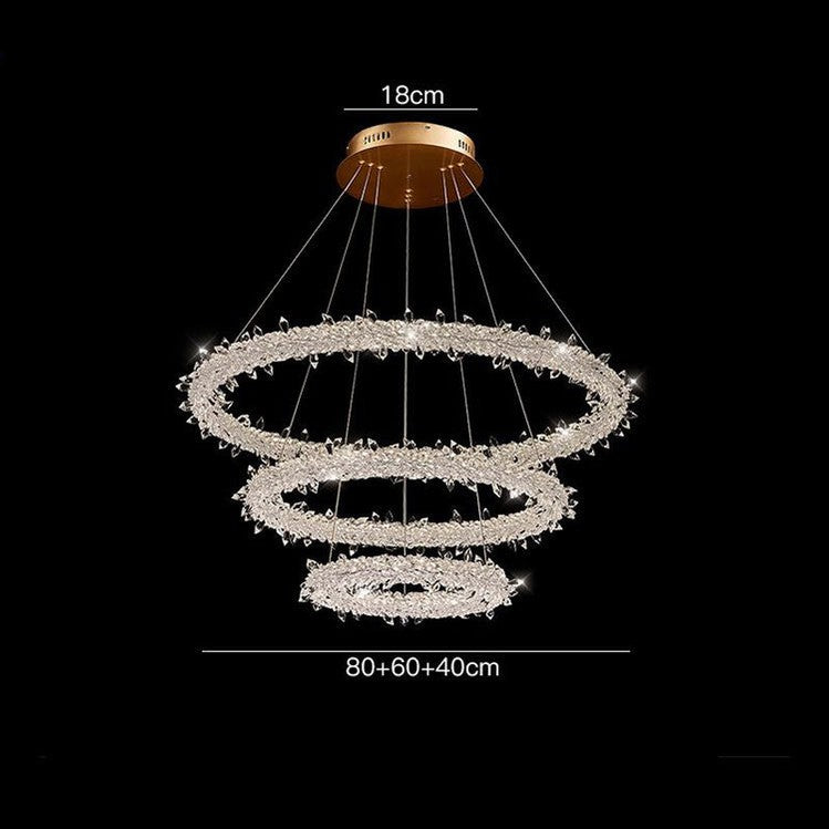 Glori Modern Crystal Chandelier-Momo Lighting