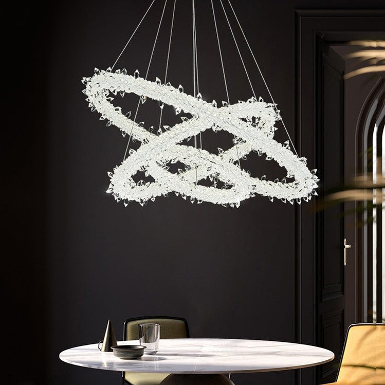 Glori Modern Crystal Chandelier-Momo Lighting