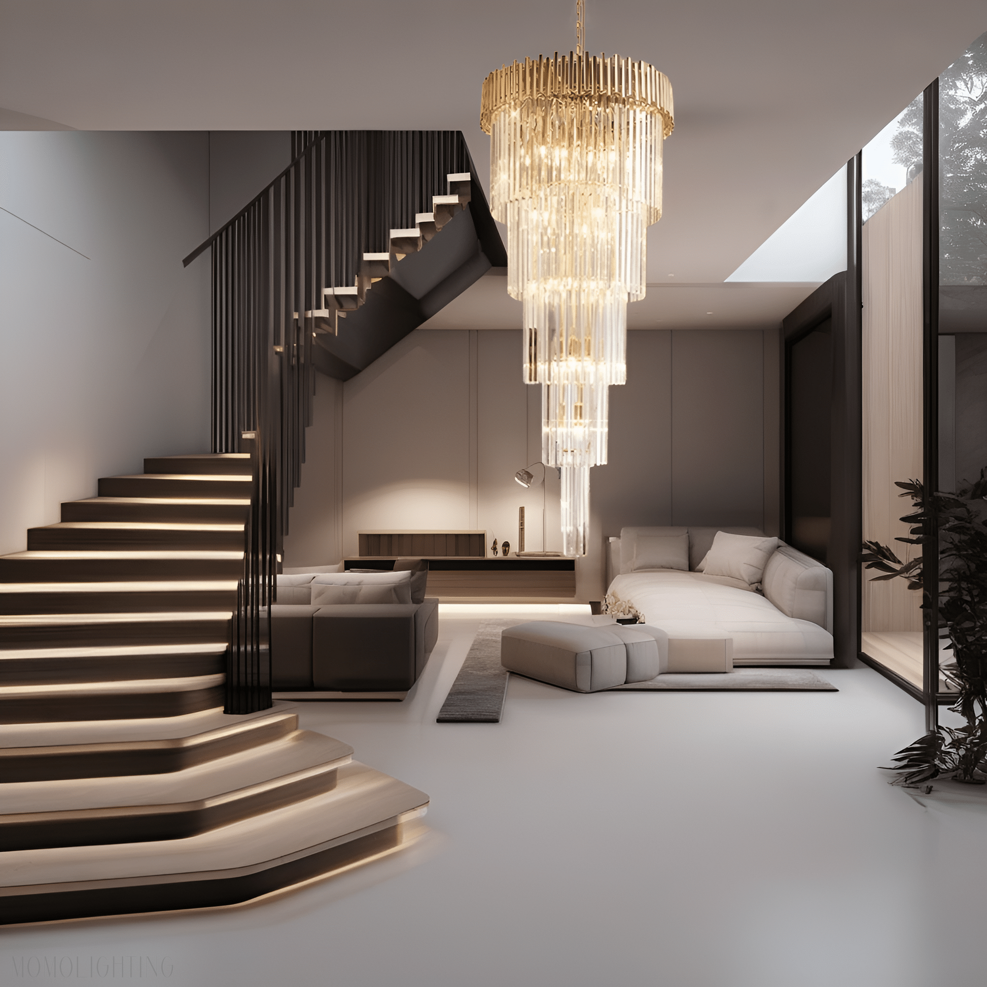 Golden Marie Foyer & Staircase Chandelier Collection-Momo Lighting