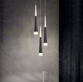 Golden/Black LED Hanging Meteor Rain Staircase Chandelier-Momo Lighting
