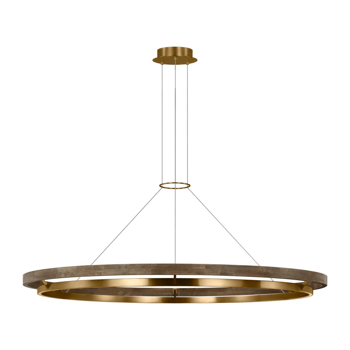 Grace Brass and Wood Chandelier 24" 30'' 36'' 48" 65''D-Momo Lighting