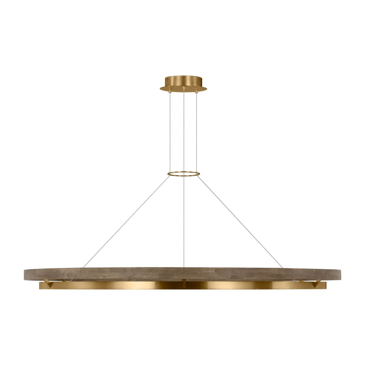 Grace Brass and Wood Chandelier 24" 30'' 36'' 48" 65''D-Momo Lighting