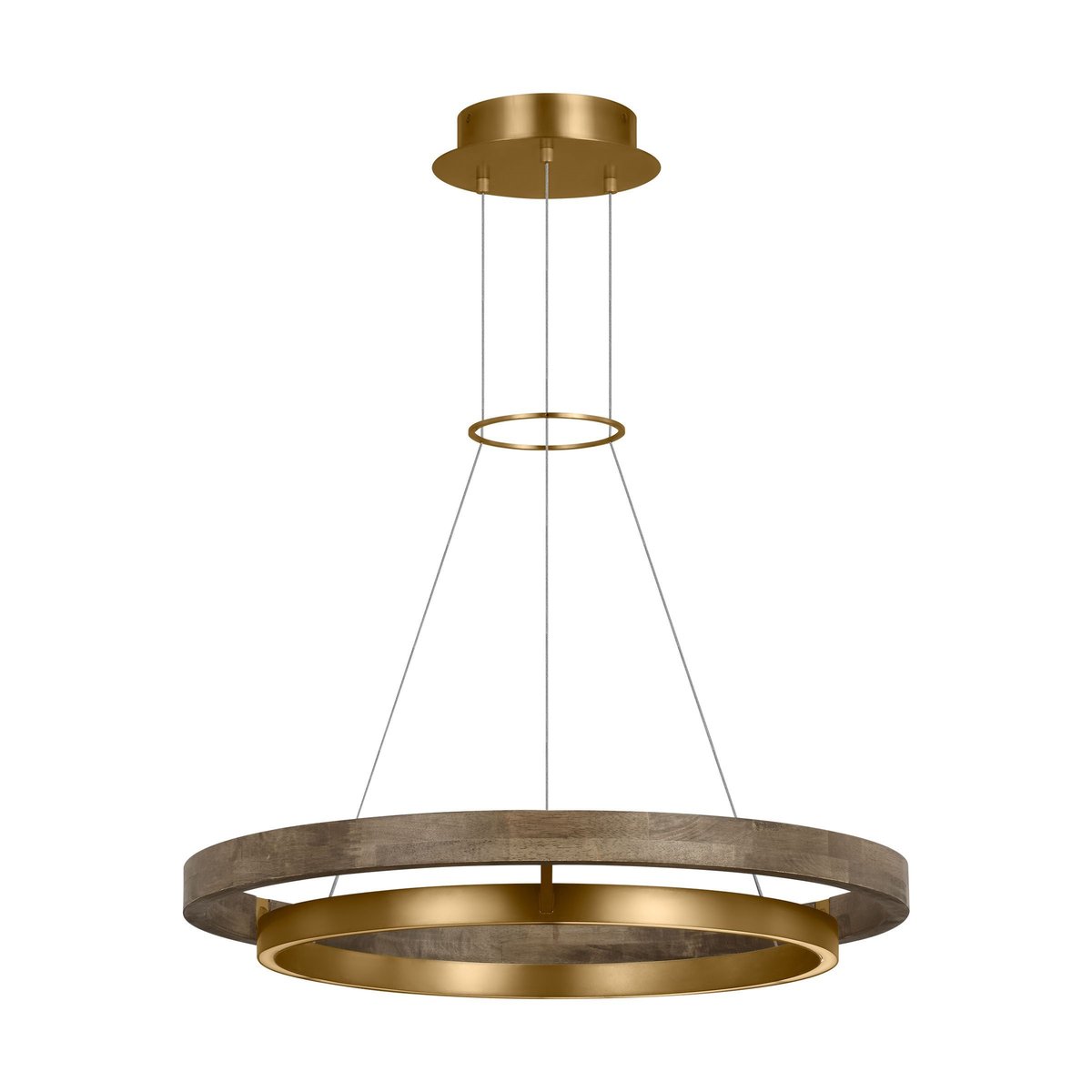 Grace Brass and Wood Chandelier 24" 30'' 36'' 48" 65''D-Momo Lighting