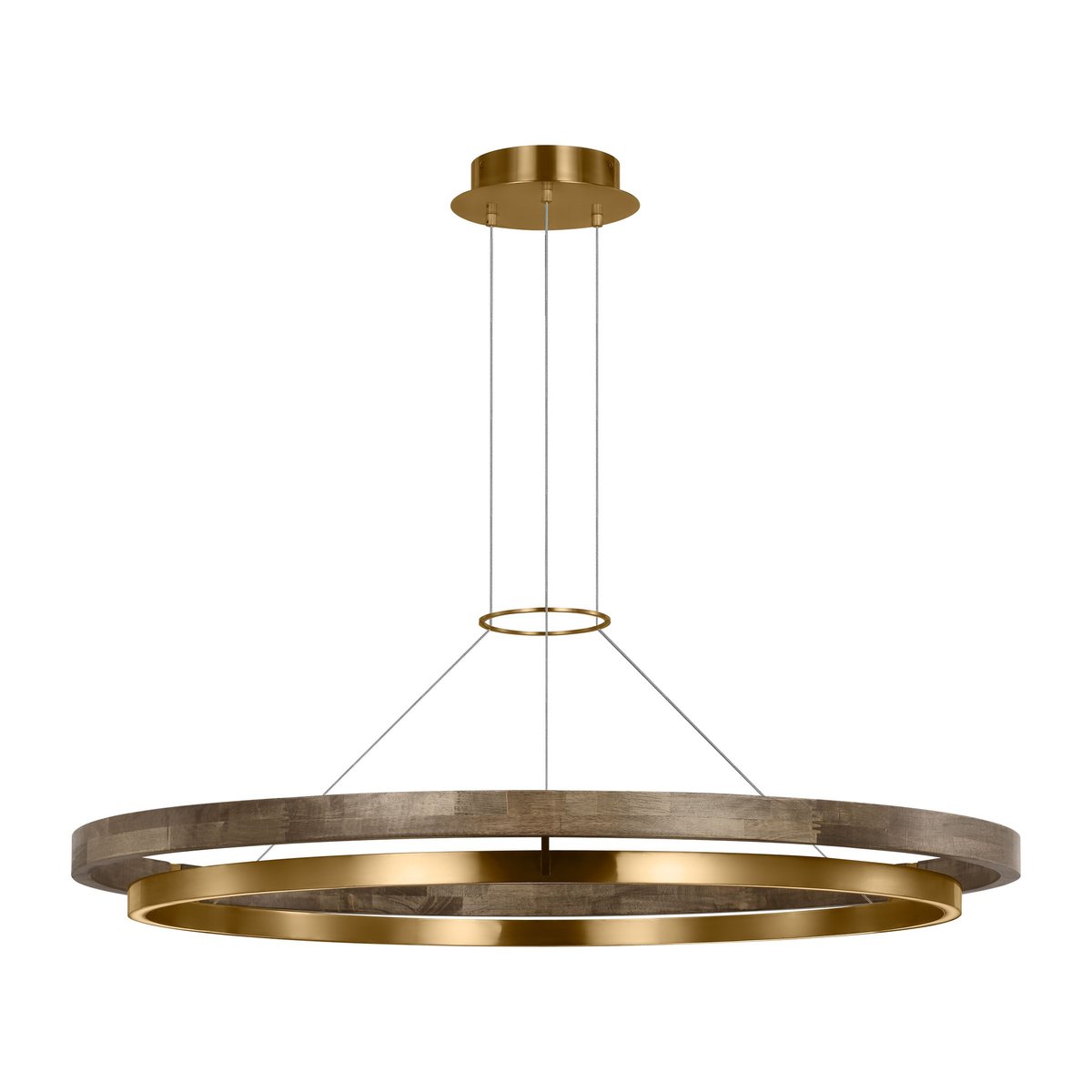 Grace Brass and Wood Chandelier 24" 30'' 36'' 48" 65''D-Momo Lighting