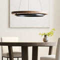 Grace Brass and Wood Chandelier 24