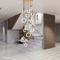 Halo Foyer & Staircase Ring Chandelier-Momo Lighting