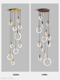 Halo Foyer & Staircase Ring Chandelier-Momo Lighting
