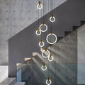 Halo Foyer & Staircase Ring Chandelier-Momo Lighting