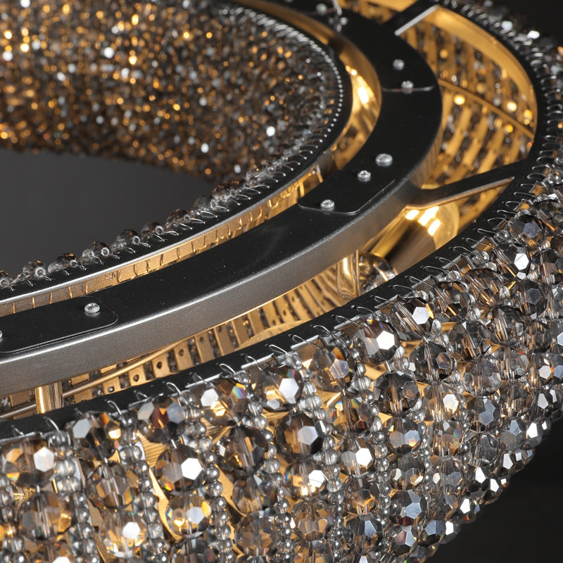 Halo Round Chandelier-Momo Lighting