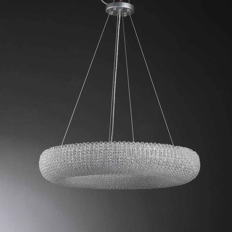 Halo Round Chandelier-Momo Lighting