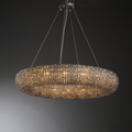 Halo Round Chandelier-Momo Lighting