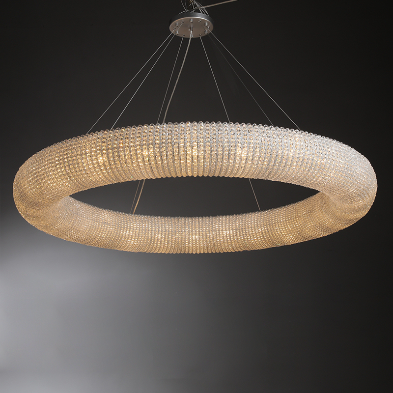 Halo Round Chandelier-Momo Lighting