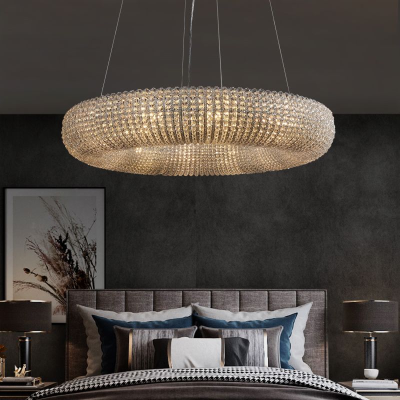 Halo Round Chandelier-Momo Lighting