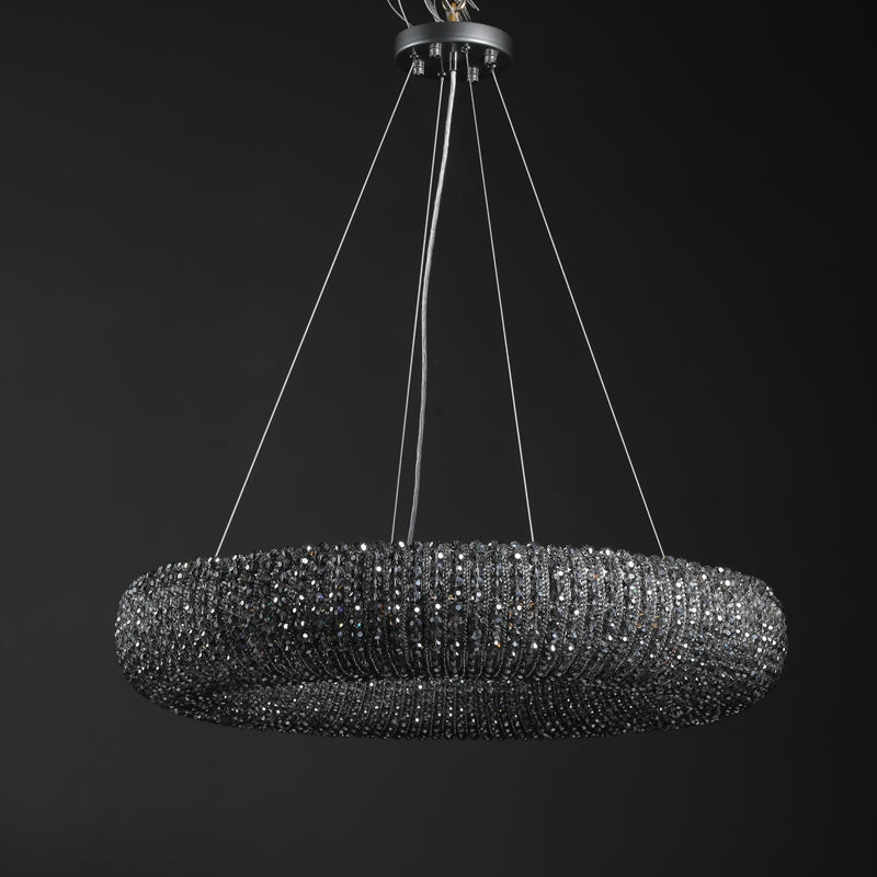 Halo Round Chandelier-Momo Lighting