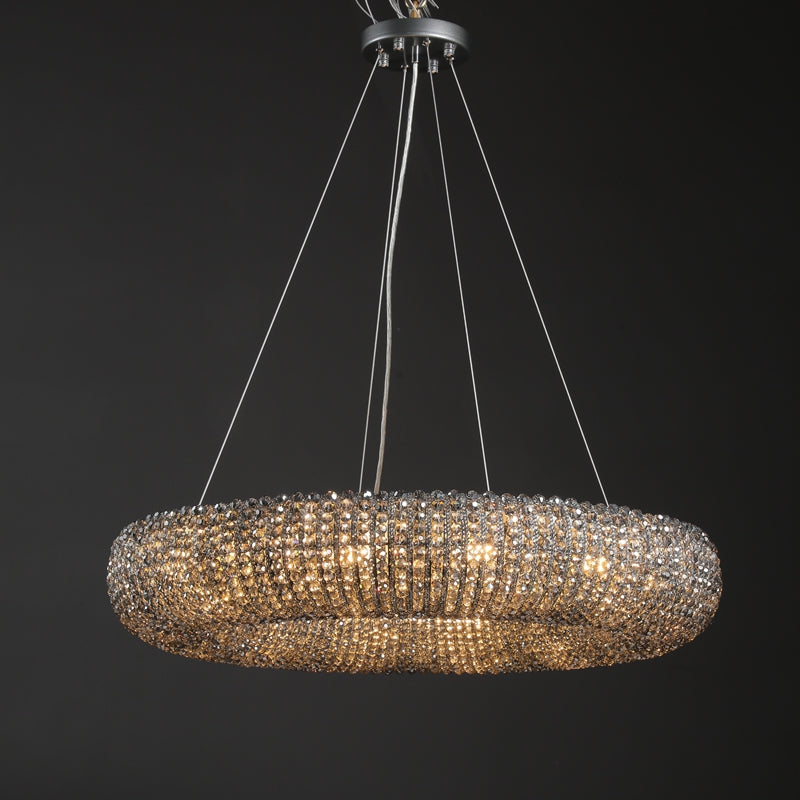 Halo Round Chandelier-Momo Lighting