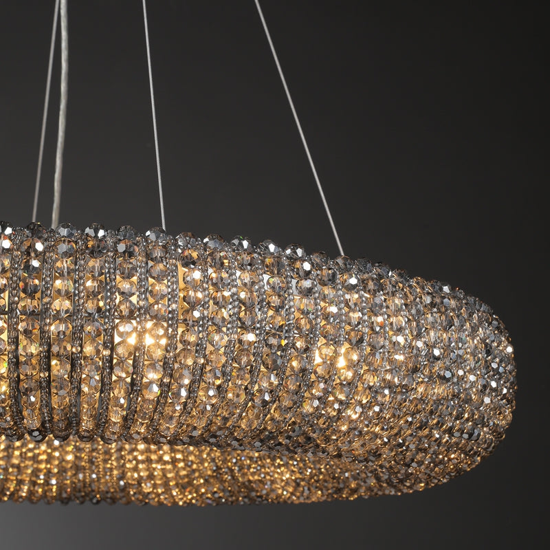 Halo Round Chandelier-Momo Lighting
