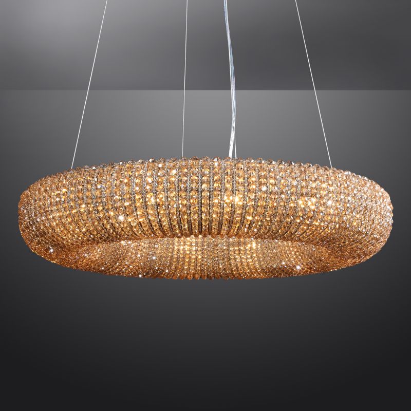 Halo Round Chandelier-Momo Lighting