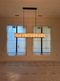 Harlow Calcite Rectangular Chandelier 55