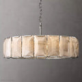 Harlow Calcite Round Chandelier-Momo Lighting